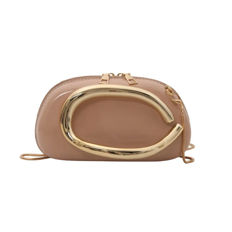 sac à bandoulière chic 2025, cuir pu de luxe avec chaîne métallique, pochette multifonctionnelle pour rencontres ​