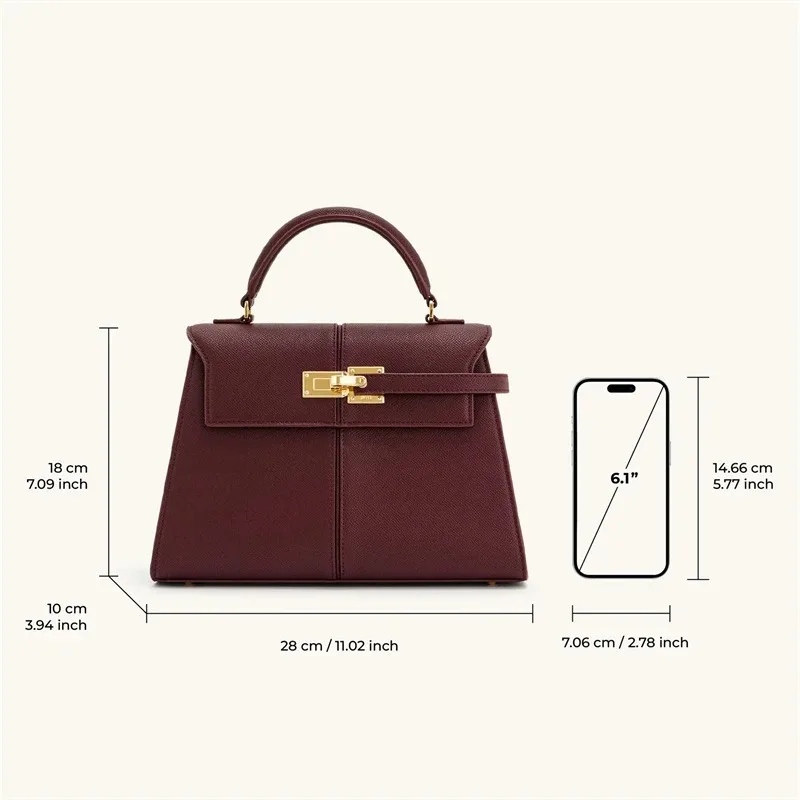 sac à main femme elise designer mode 2025 nouveau sac à main bordeaux grand sac à bandoulière carré sac haut de gamme pour femme