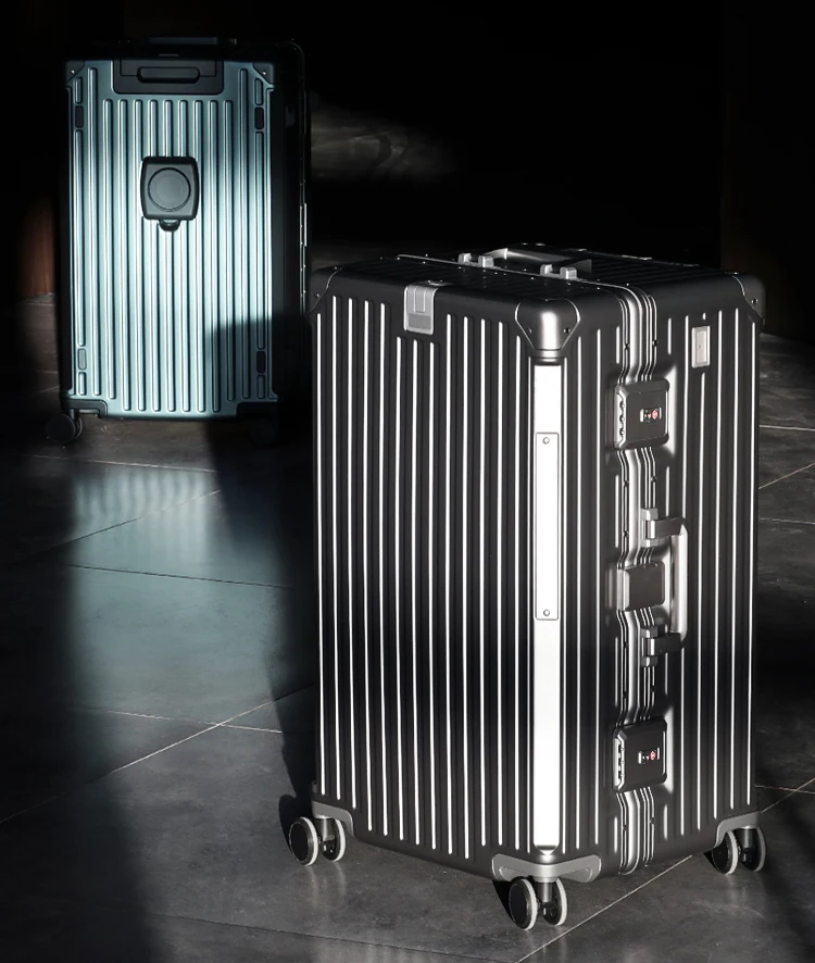 valise surdimensionnée 32/30 pouces, cadre multifonctionnel en aluminium, bagages avec porte gobelet usb, valises de voyage de haute qualité 26 "28"