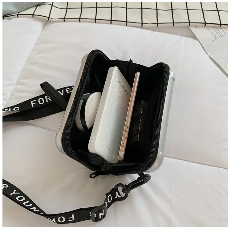 Mini valise personnalisable pour femmes, sac à bandoulière, sacs et étuis à cosmétiques