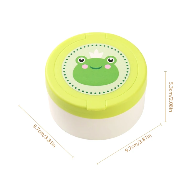conteneur de poudre corporelle pour bébé, avec bouffée de poudre, portable, sécurité vide, boîte de rangement de poudre corporelle pour nouveau nés, porte bouffée cosmétique