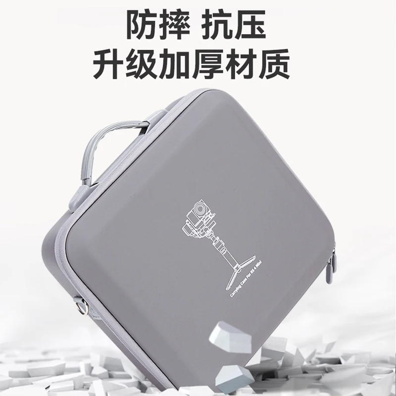 pour dji rs 4 mini sac à bandoulière boîte de rangement anti pression valise de transport rigide pour dji ronin rs 4 mini accessoires de cardan