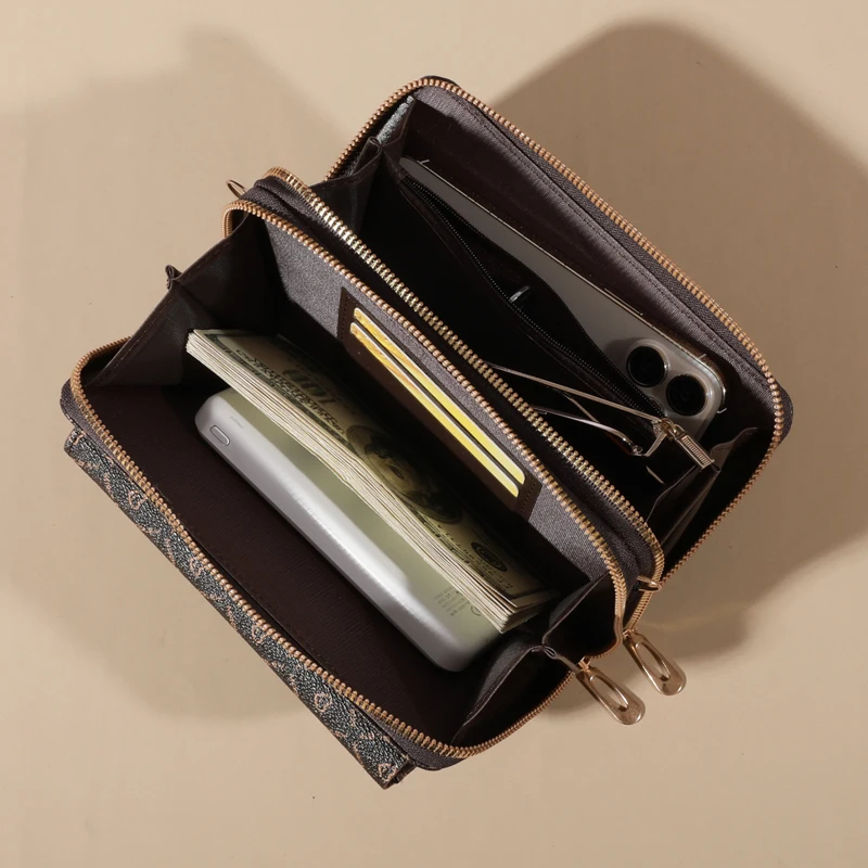 sac à bandoulière chic pour femme – porte monnaie pour téléphone compact avec fentes pour cartes sécurisées – sac à main élégant pour une commodité en déplacement