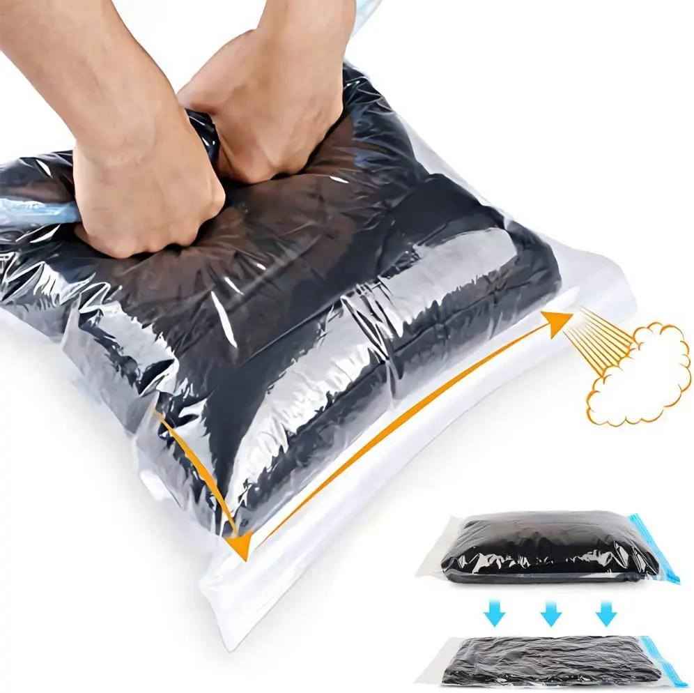 Sacs sous vide pratiques, sacs de Compression de voyage enroulables pour vêtements, bagages, gain de place, valises d'emballage