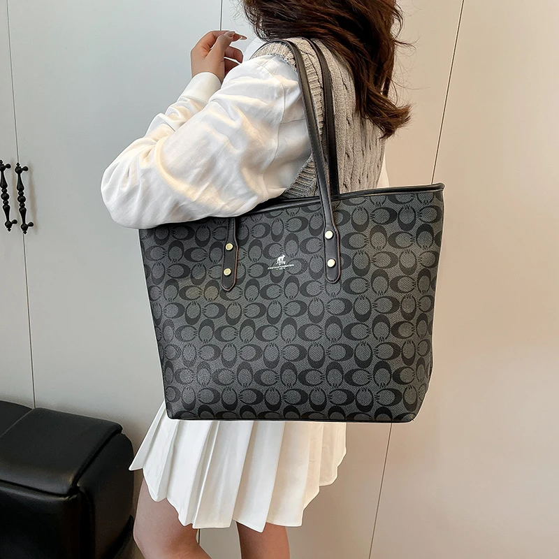 sac à main en cuir pour femmes, élégant, classique, sac à bandoulière de luxe avec fermeture éclair, avec logo de lettre de styliste