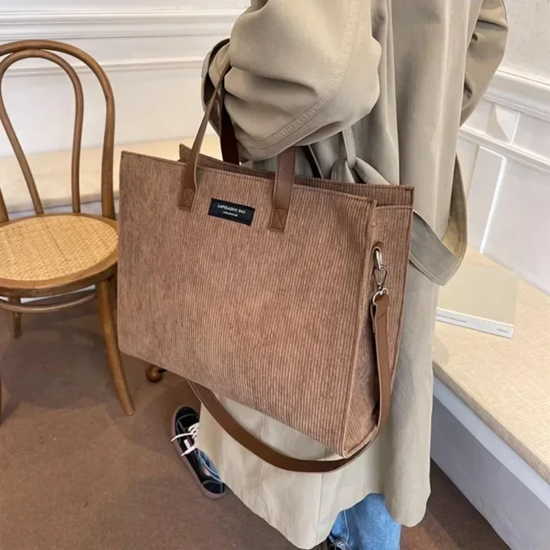 sacs à main pour femmes, sacoche en velours côtelé, fourre tout pour dames, sac à bandoulière pour femmes, sacs de shopping vintage