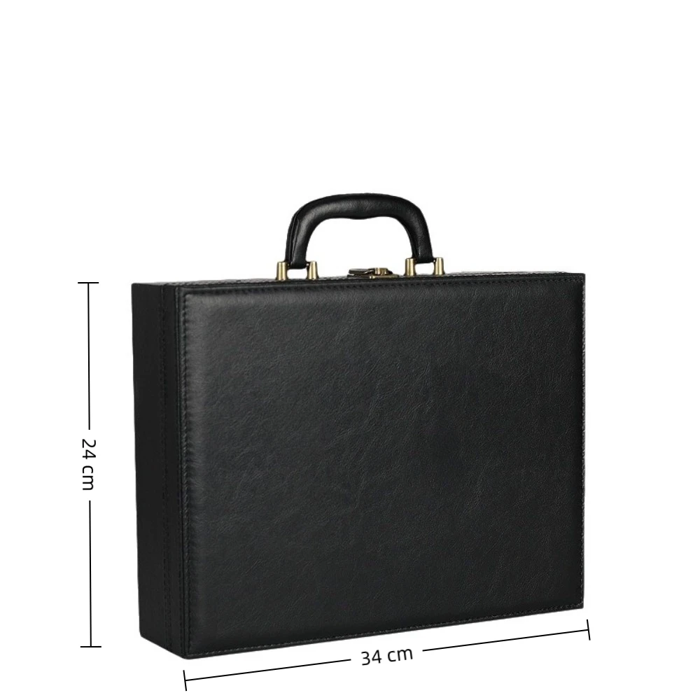 boîte de livraison de salle en cuir pu pour loisirs, valise multifonctionnelle pour hommes et femmes, boîte de rangement de documents portable