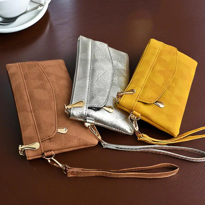 sac à main à la mode pour femmes, portefeuille mobile, sac à main de couleur unie, petit sac décontracté polyvalent pour dames
