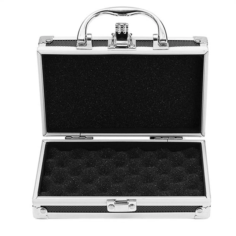 boîte à outils portable en alliage d'aluminium, boîte à outils antichoc, valise résistante aux chocs, mallette à instruments de sécurité, boîte de rangement, doublure en éponge
