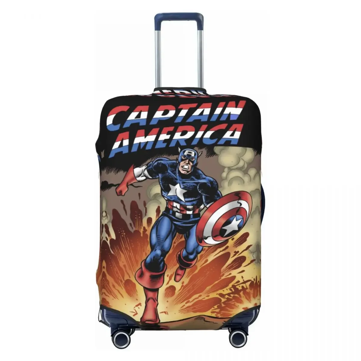 housse de valise captain america 2025, housses de protection anti poussière pour bagages de 18 à 32 pouces