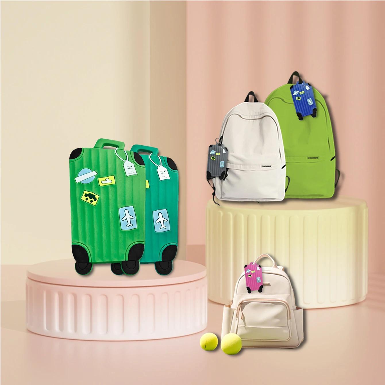 Étiquette de bagage anti perte multifonctionnelle : durable, confidentialité protégée, étanche et compatible avec les passages d'embarquement