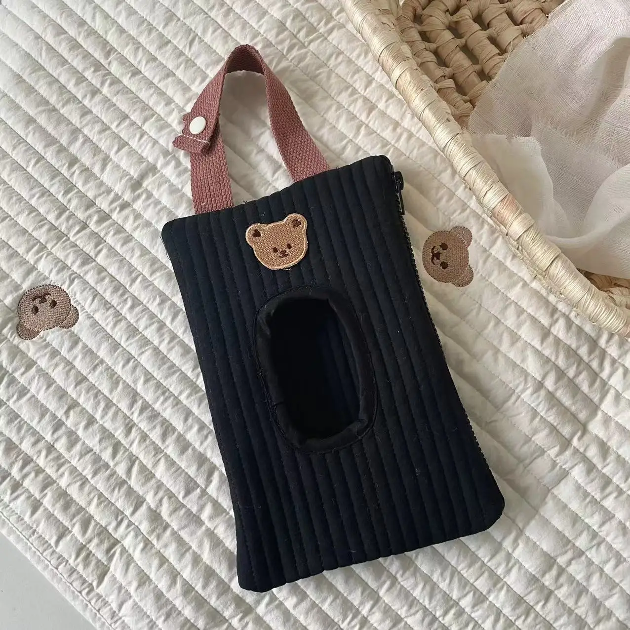 Sac de rangement portable pour poussette de bébé, étui à lingettes, boîte à mouchoirs, housse de serviette, chariot pour nouveau-né, voyage, voiture, accessoires, nouveau