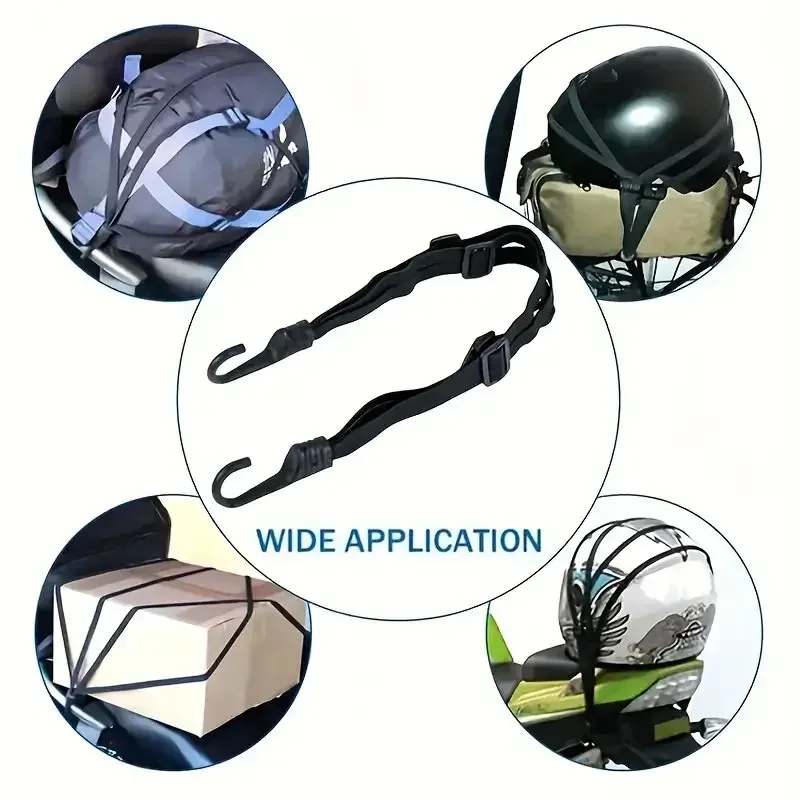 valise élastique pour moto avec crochet de sécurité, casque polyvalent, maille, transport d'équipement, durable et élégant, 03/voyage, 1 pièce