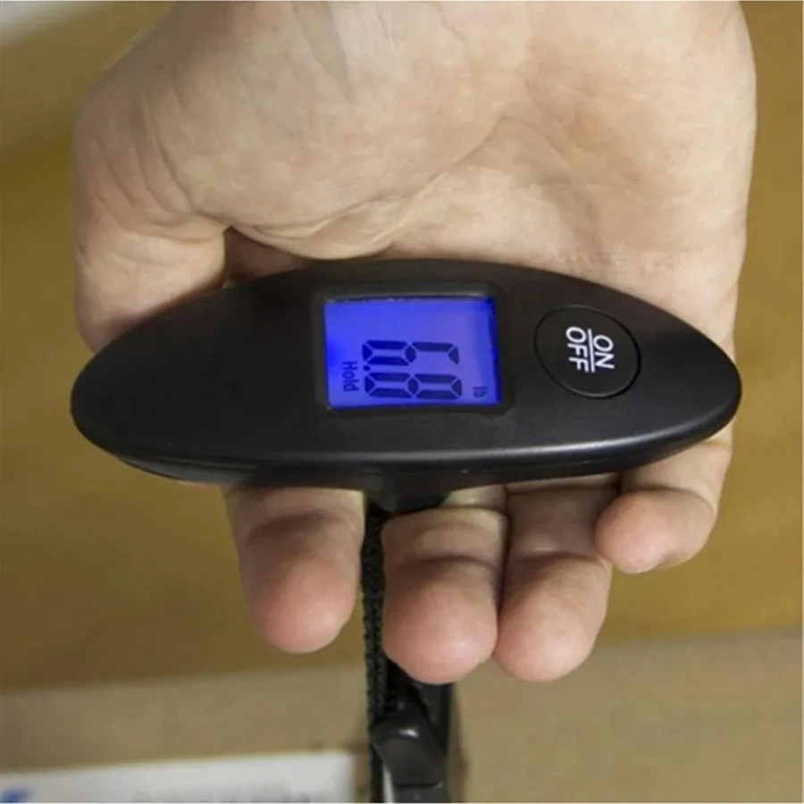 Balance à bagages Portable 40kg/100g, balance numérique suspendue de voyage de haute précision avec ceinture en sangle, bagages électroniques numériques LCD