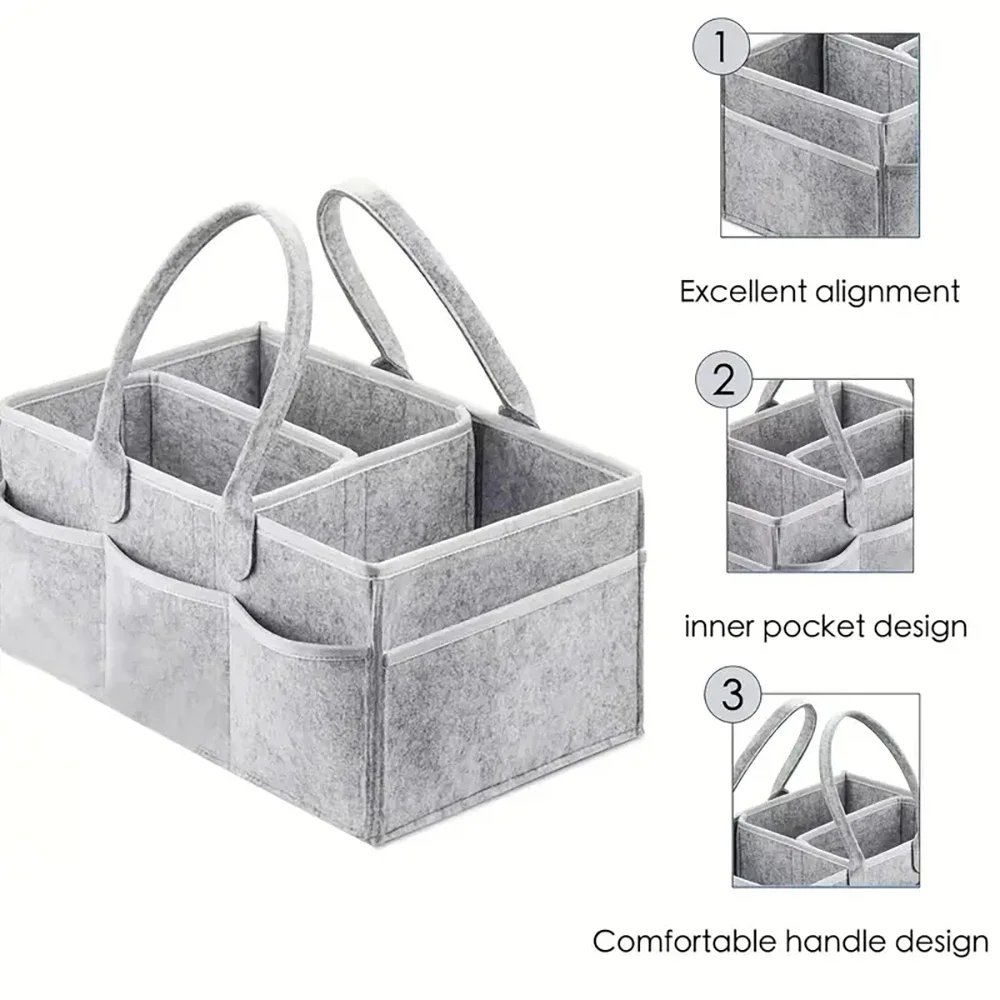 sac à couches pour bébé, sac de support portable, table de changement et boîte de rangement des essentiels de pépinière de voiture