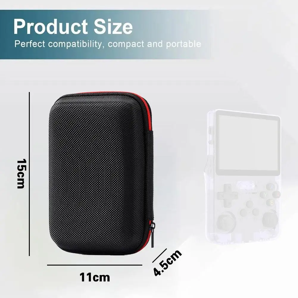 Étui de transport pour r36s/r35s, sac de rangement rigide oligprotecteur, étui de protection portable avec maille pour accessoires de console de jeu