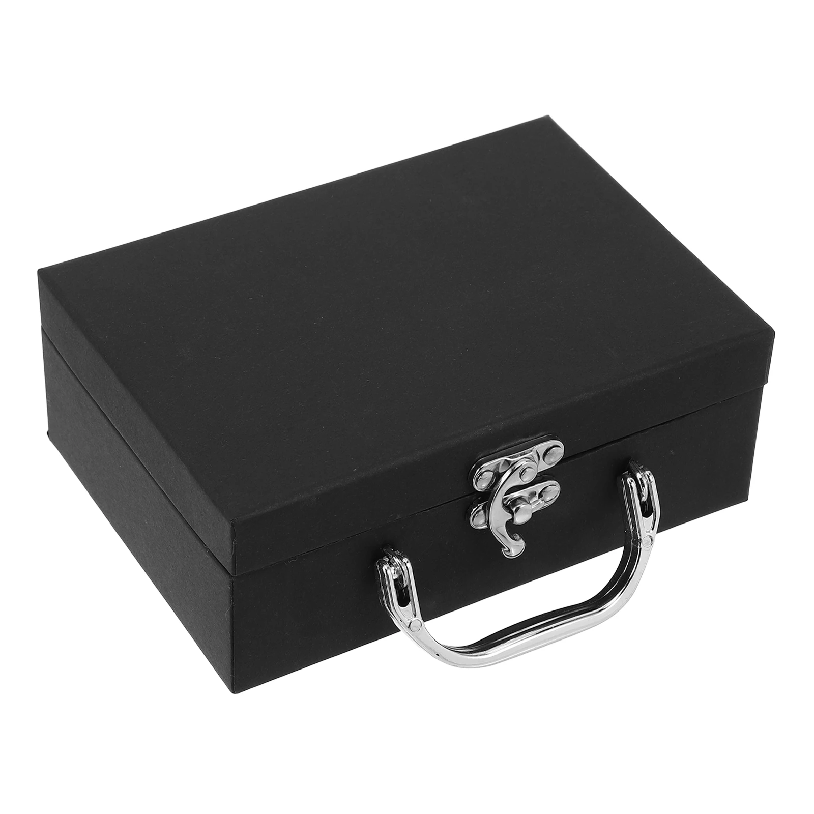 boîte de rangement de valise en papier avec poignée, 1 pièce, tiroir ganizer de bureau, conteneur vide, emballage cadeau, fournitures festives en papier