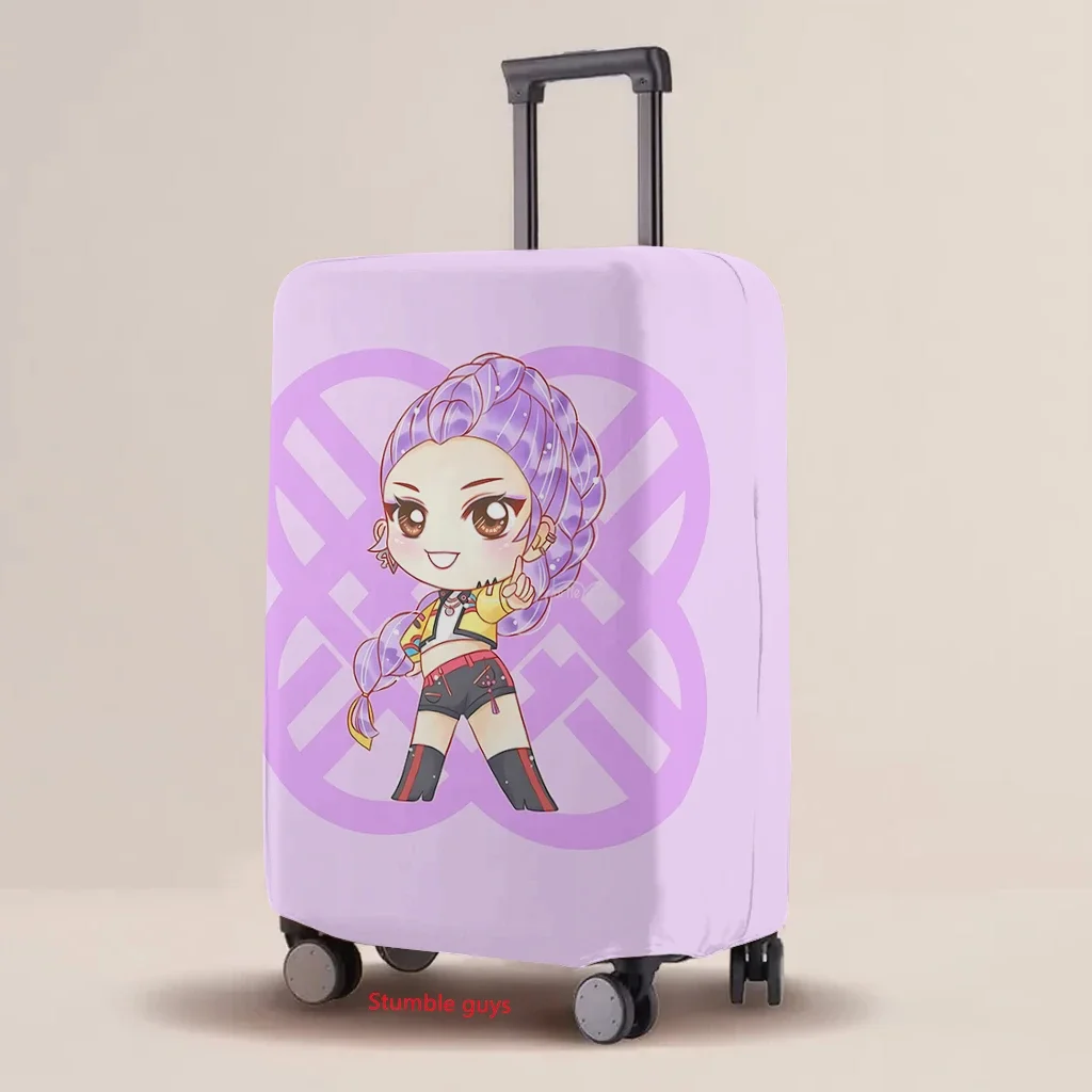 kpop demon hunters housse de protection pour bagages élastique multi tailles imprimé dessin animé tailles de valise universelles 