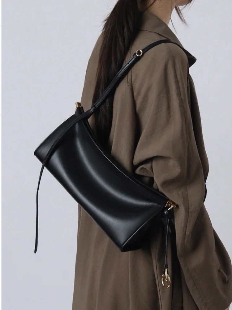 sac à bandoulière de style minimaliste pour femmes, sac de luxe de styliste, sac à main de banlieue polyvalent en cuir, sac à bandoulière multifonctionnel