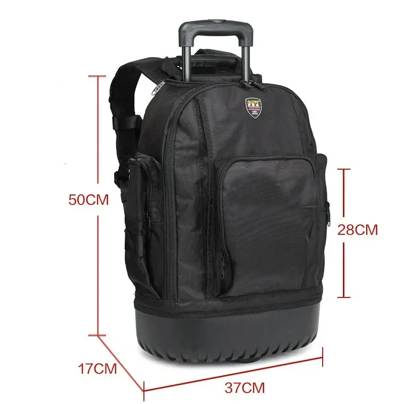 valise d'Électricien, sac à outils, sacs de rangement à roues, poche multifonctionnelle pour garage, quincaillerie de menuisier, fournitures