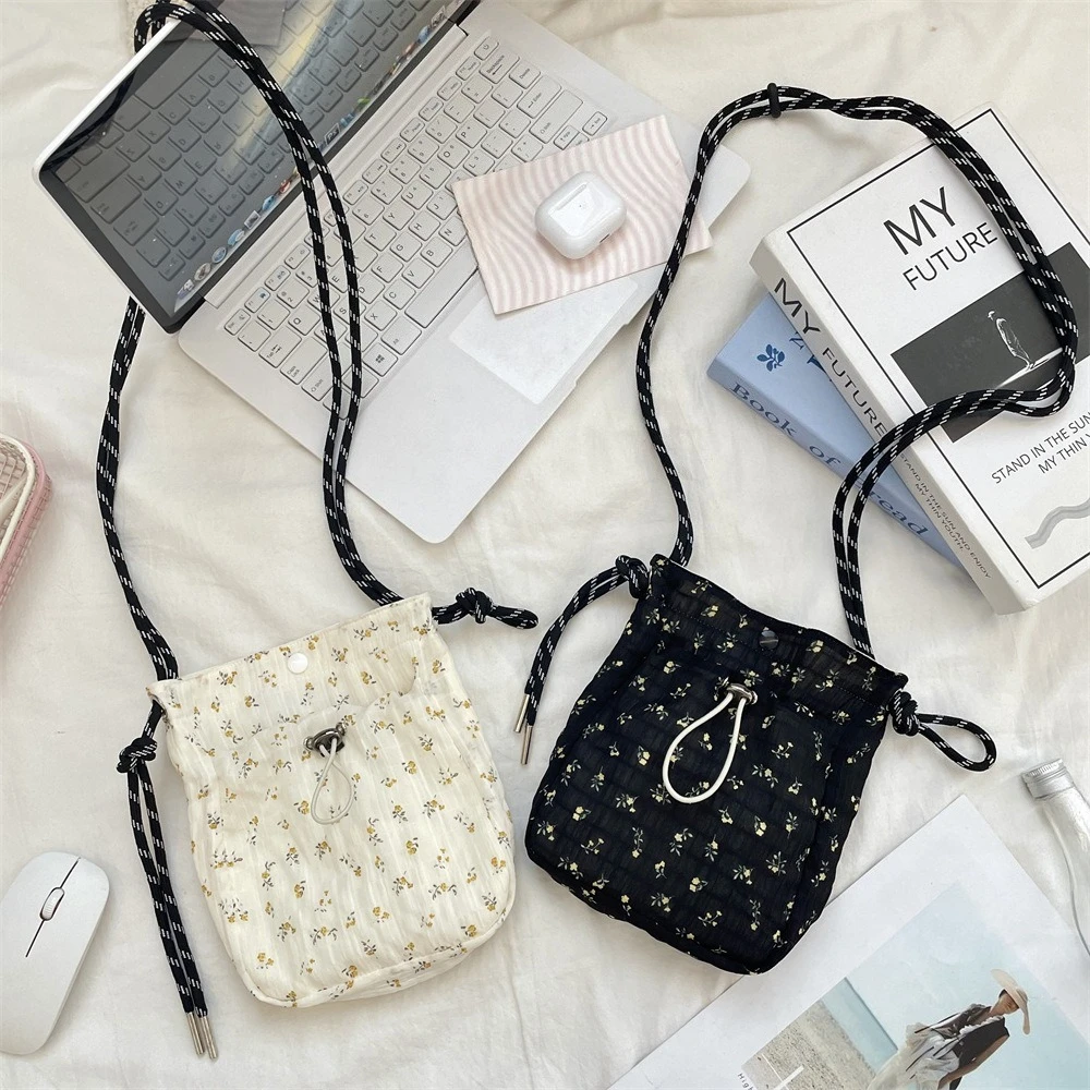 sacs à main pour femmes, sacs à bandoulière à cordon de serrage, mini sacs à bandoulière mignons de grande capacité pour femmes, porte monnaie pour téléphone portable