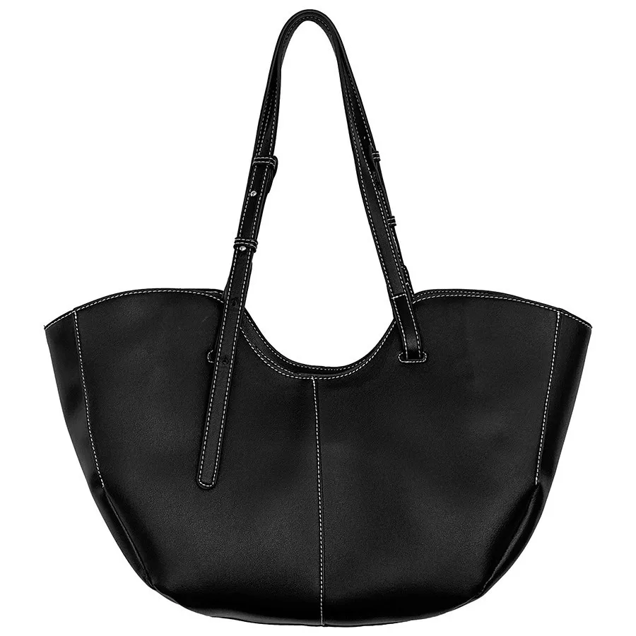 sac à main de grande capacité en cuir pour femme, fourre tout portable, de luxe, à placer sous les bras