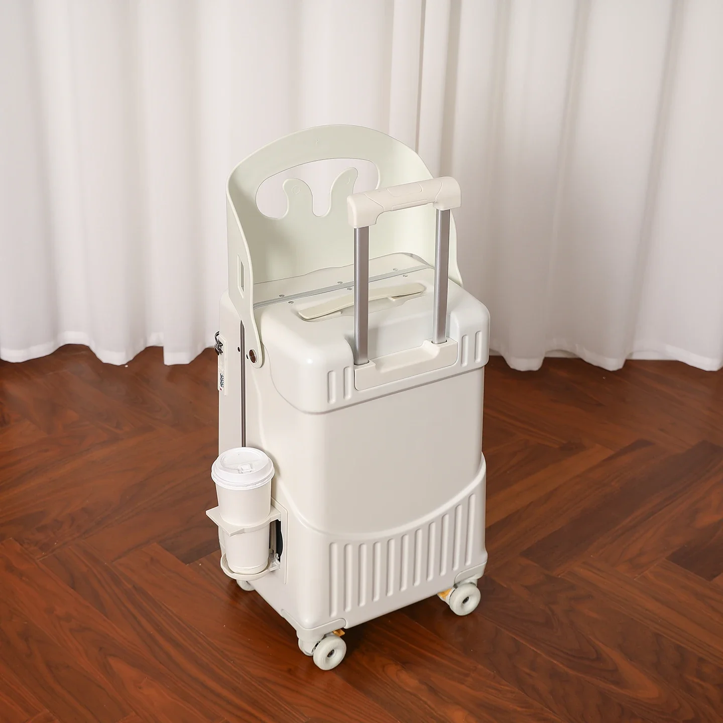 bagage maman pour promenades avec les enfants, valise trolley parent-enfant de type poussoir, bagage pour enfants montable, valise à main de 20 pouces