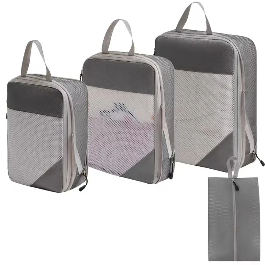 ensemble de cubes d'emballage à compression extensible pour valises, organisateurs de voyage légers pour un emballage peu encombrant efficace