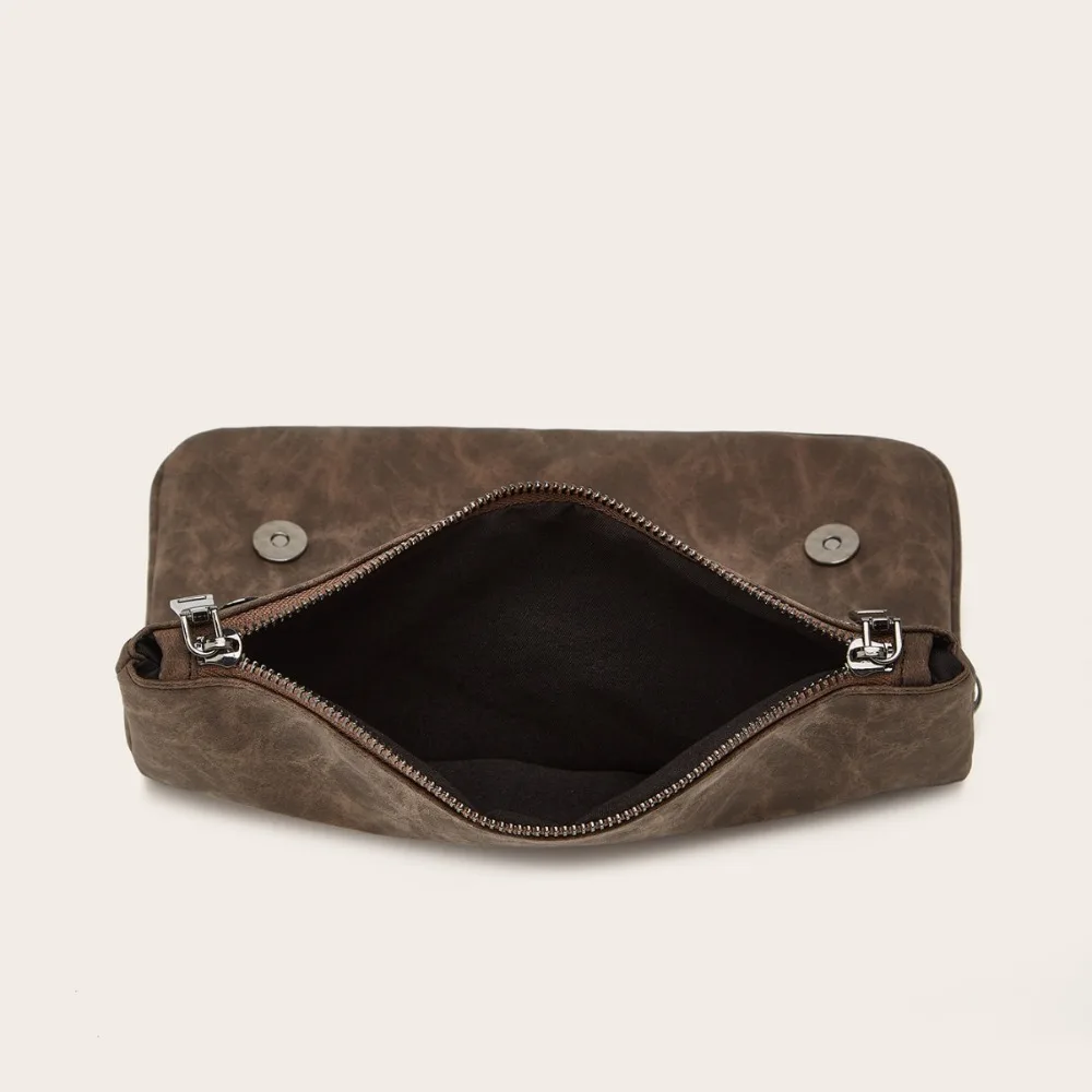 sac à main rétro pour femmes, sac à bandoulière simple avec chaîne, haut de gamme et design de niche, sous les bras, nouvelle collection