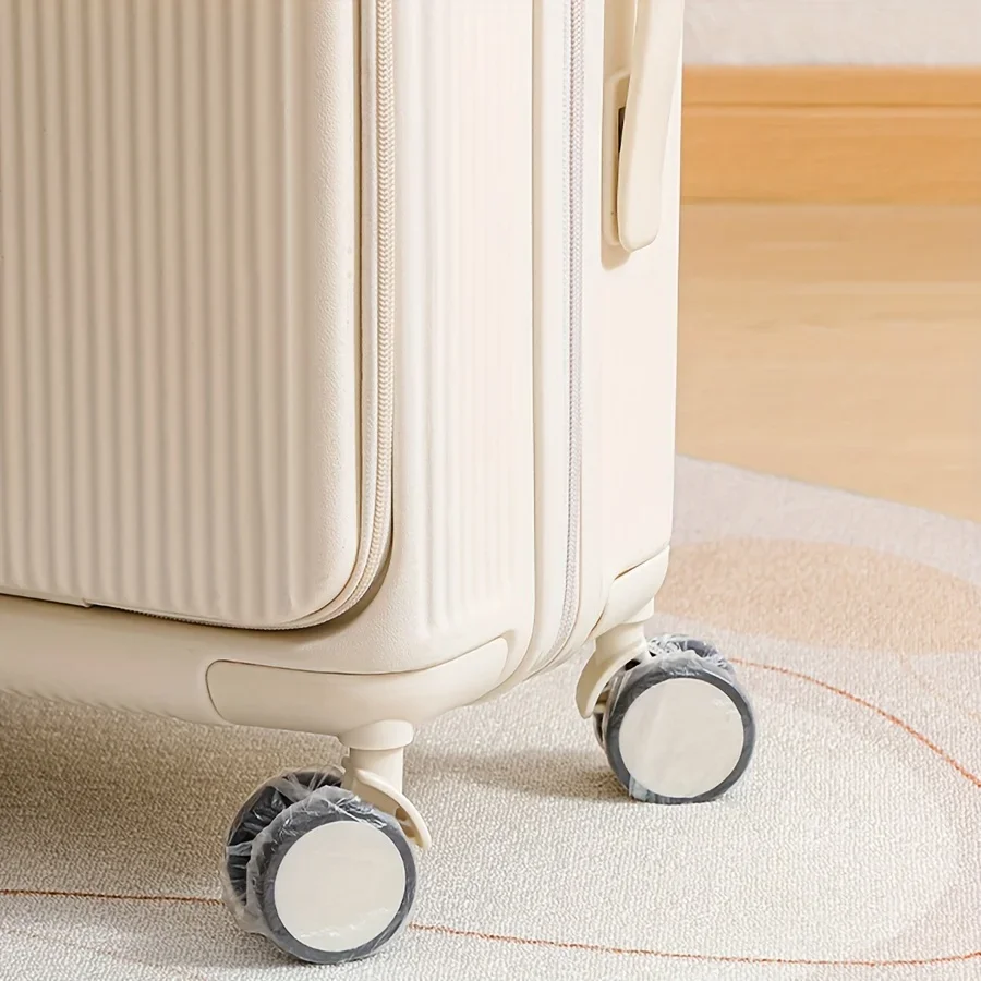 50/80 pièces housses de roue de bagage roue de protection de valise anti poussière, accessoires de voyage jetables pour valises à roulettes