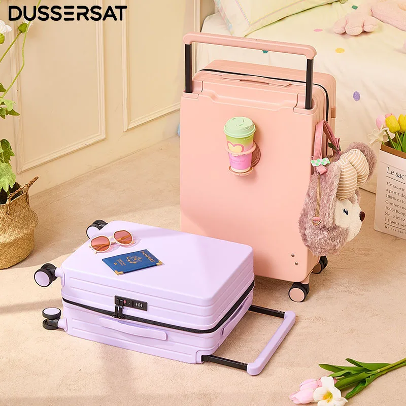 valise de voyage à poignée large – valise de chariot à bagages à main pour hommes et femmes 20 24 26 pouces – valise durable pour hommes et femmes