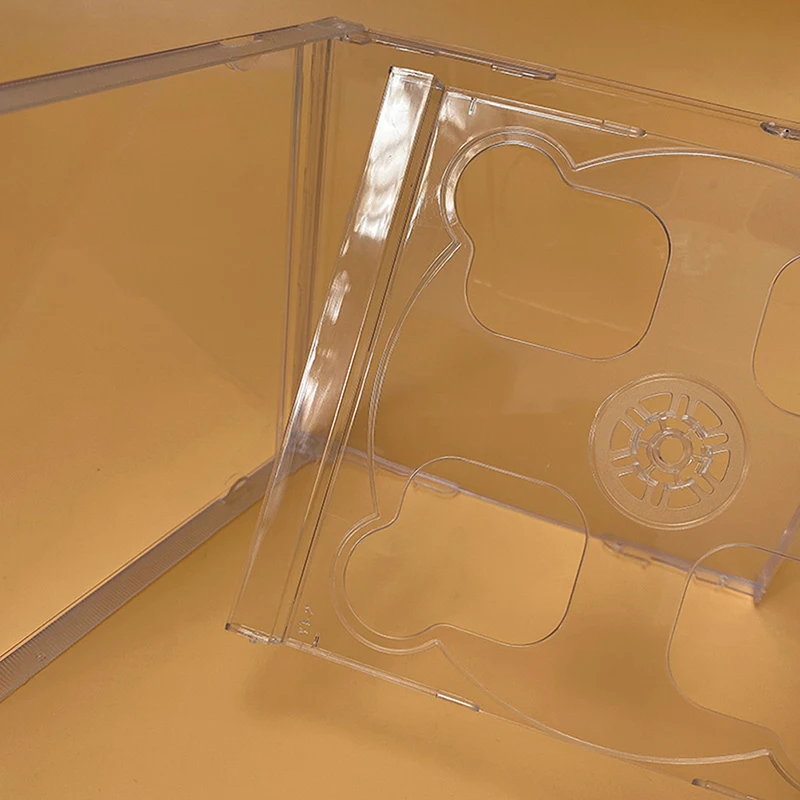 boitier carré transparent pour cd astronomique africcd, étui en plastique pp laiteux, capacité 2 disques 14.2cm x 12.4cm x 1.0cm