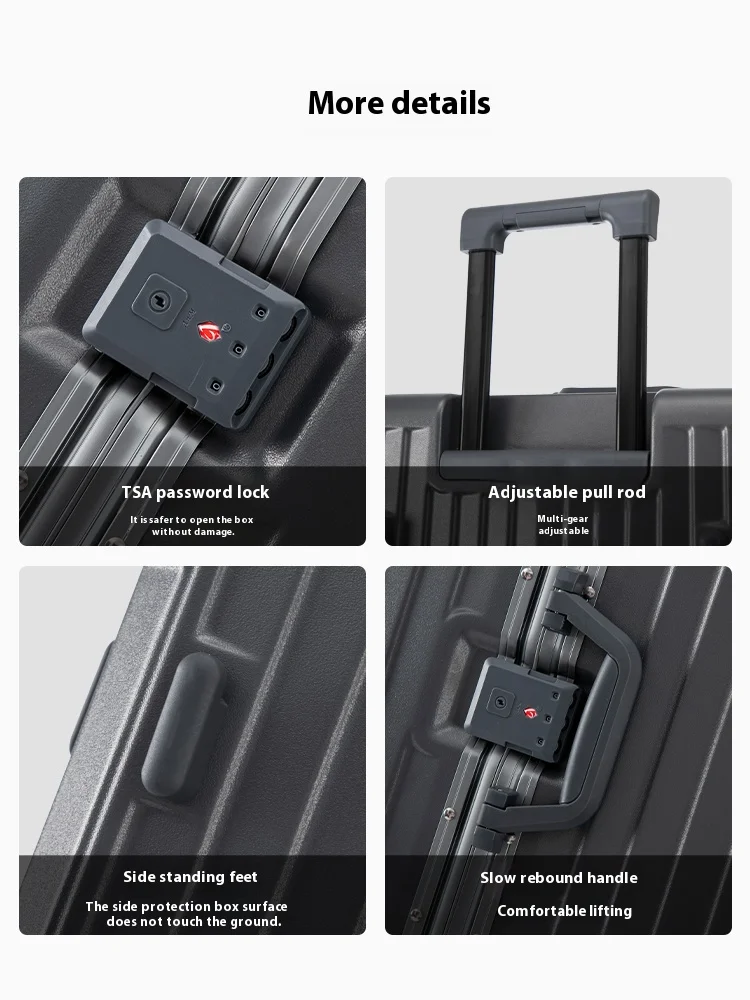 valise à main porte bagages coque rigide valise de voyage roulante avec roues spinner 20 24 26 28 30 pouces bagages