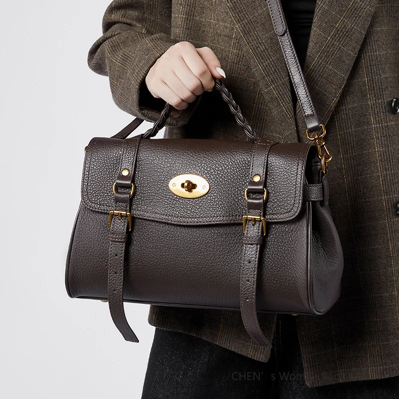 sac à main de luxe en cuir véritable pour femmes, sac à bandoulière de bonne qualité en cuir de vache, sacs à bandoulière boston, nouvelle collection