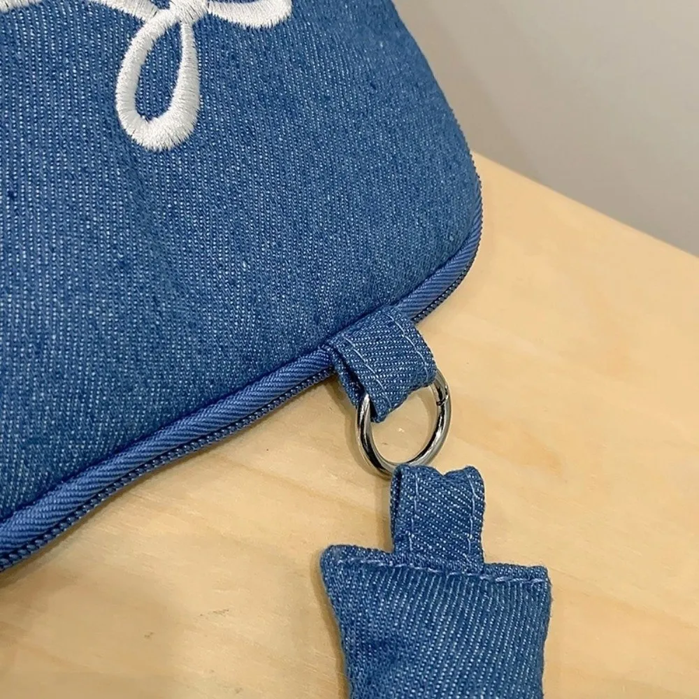 sac d'ordinateur moderne à la mode, pochette antichoc brodée avec nœud papillon pour ordinateur portable 14 pouces, étui de transport souple pour tablette business