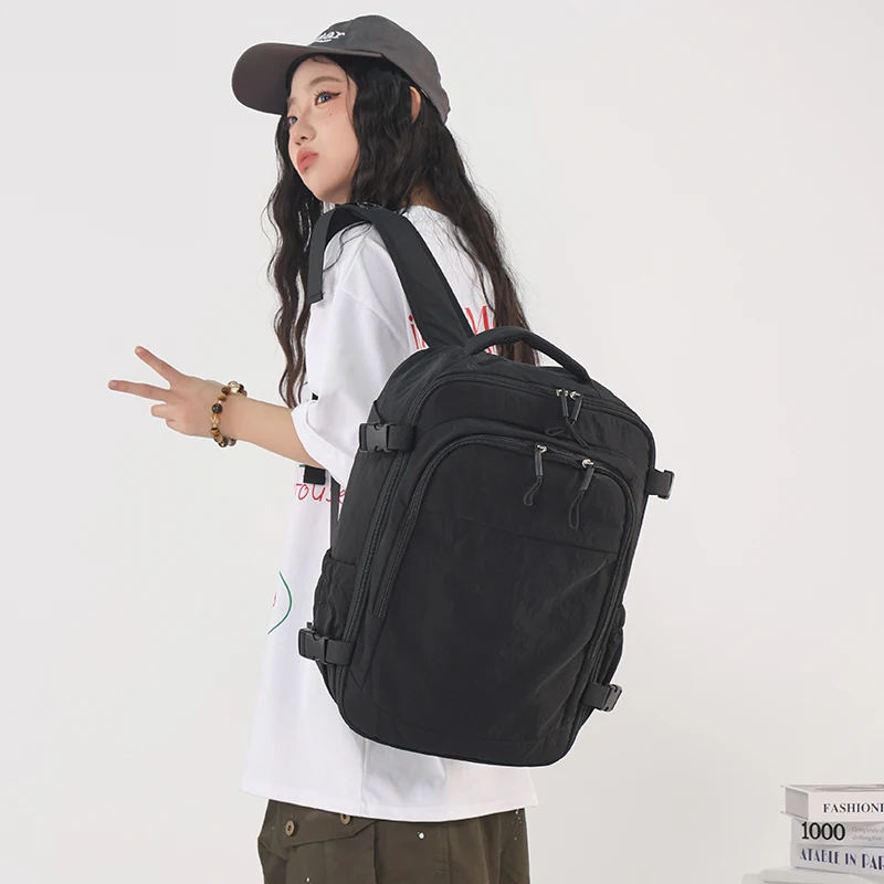 grande capacité 180 ° sac à dos ouvert, sac à dos de rangement multi compartiments, sac de voyage d'affaires décontracté