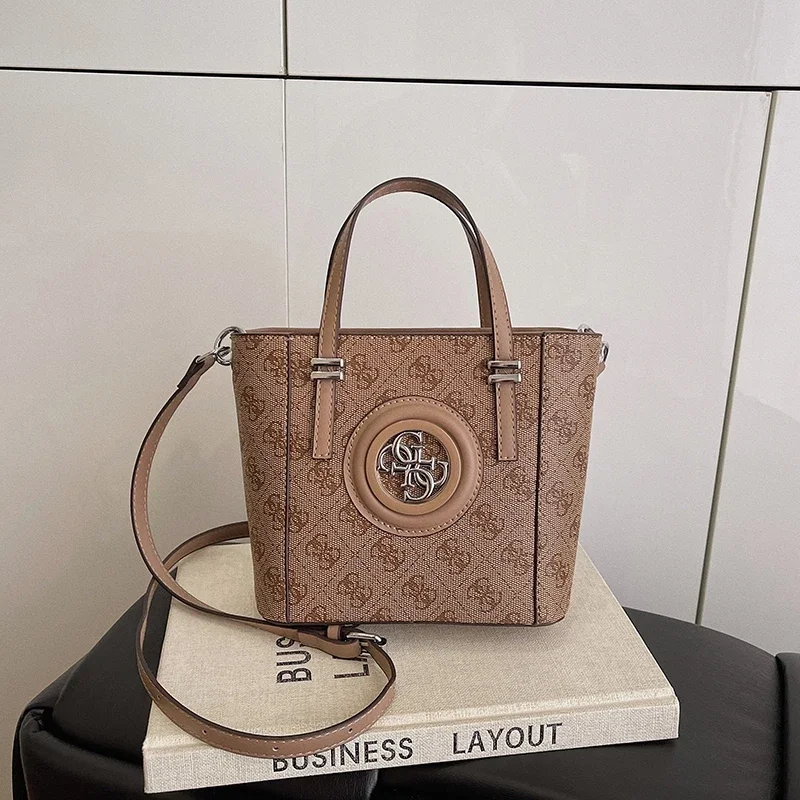 Sac à bandoulière élégant de grande capacité, sac à main minimaliste en cuir pour femmes, Vintage de styliste avec lettre Logo décontracté de luxe pour les déplacements