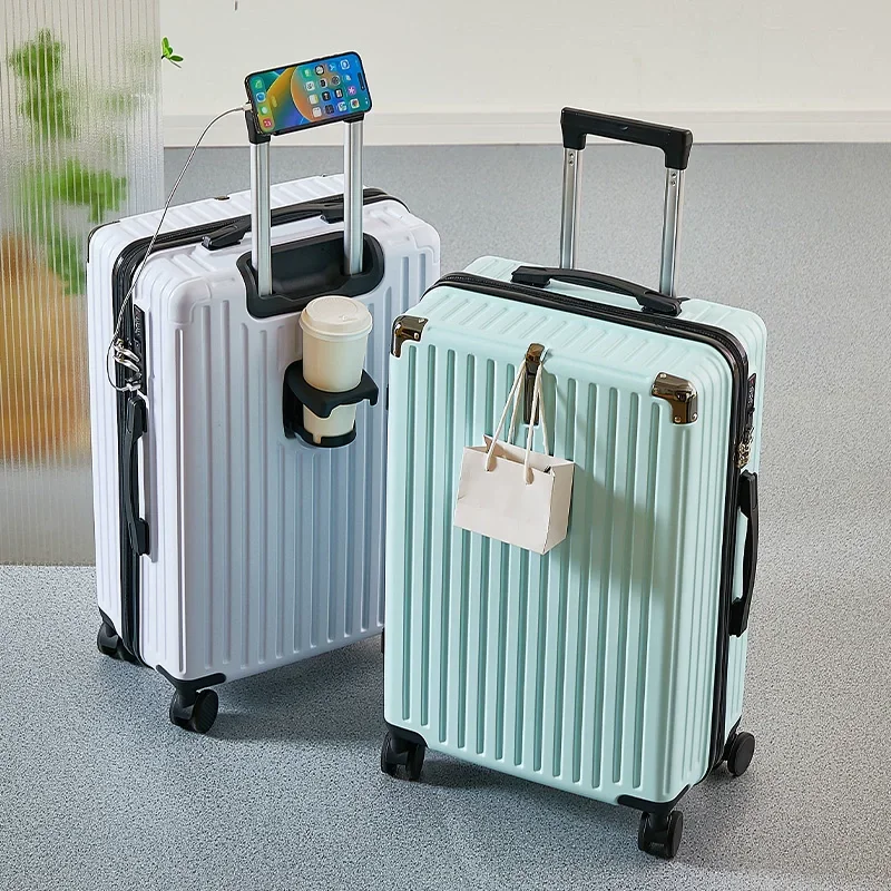 sac de voyage pour bagages à la mode, valise à bagages de 20/24 pouces, valise à serrure combinée