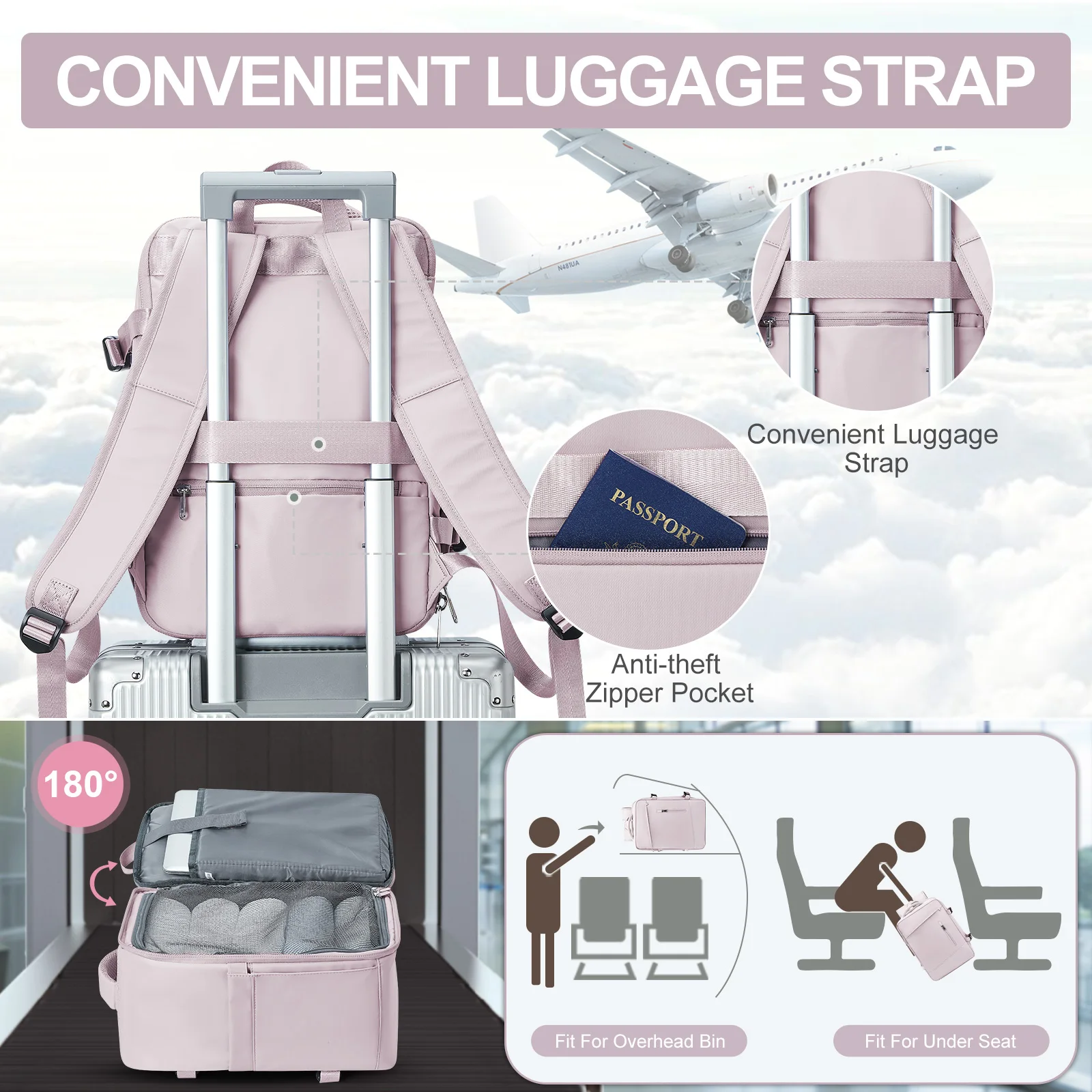 sac à dos femme valise de voyage sac de cabine avion ryanair 40x20x25 sac de voyage avion hommes laotop sac à dos wizzair continuer