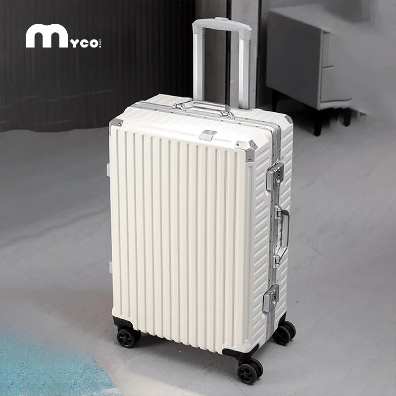 bagage à roulettes 20 24 26 28 pouces cadre en aluminium valise à roulettes valise de voyage usb sur roues serrure à combinaison bagage à main