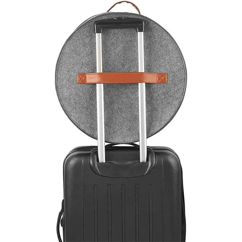 boîte de rangement de grande capacité avec couvercle à fermeture éclair, seau de rangement multifonction pour chapeaux et vêtements, étui de voyage, bacs de rangement