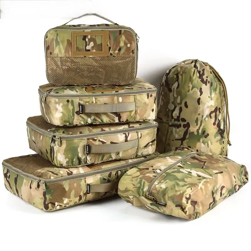 Sac de transport d'équipement tactique 6 en 1, combinaison de rangement d'expansion, sac divers, valise de voyage, sac intérieur