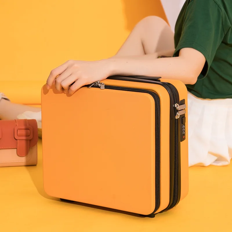 petite valise légère 16 pouces, sac cosmétique, boîte de rangement, 16.5x30.5x31cm