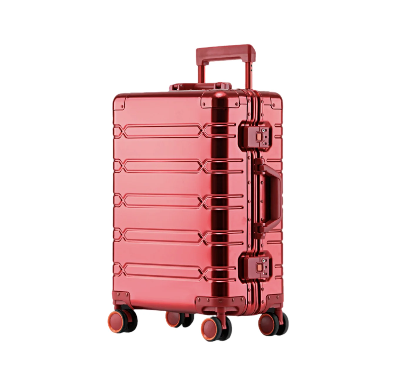 ensemble de bagages durables de grande capacité, valise en aluminium pour femmes et filles, bagage à main pour voyage d'embarquement 2024 20/24/29