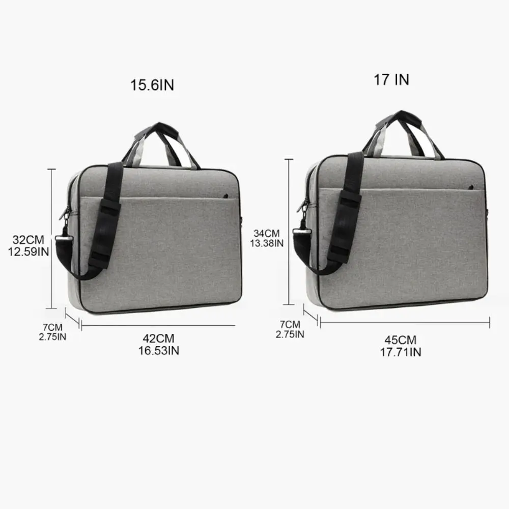 sac pour ordinateur portable de grande capacité, étui de protection antichoc pour ordinateur portable 15.6 17 pouces, sangle de transport pour lenovo/hp/dell/asus/