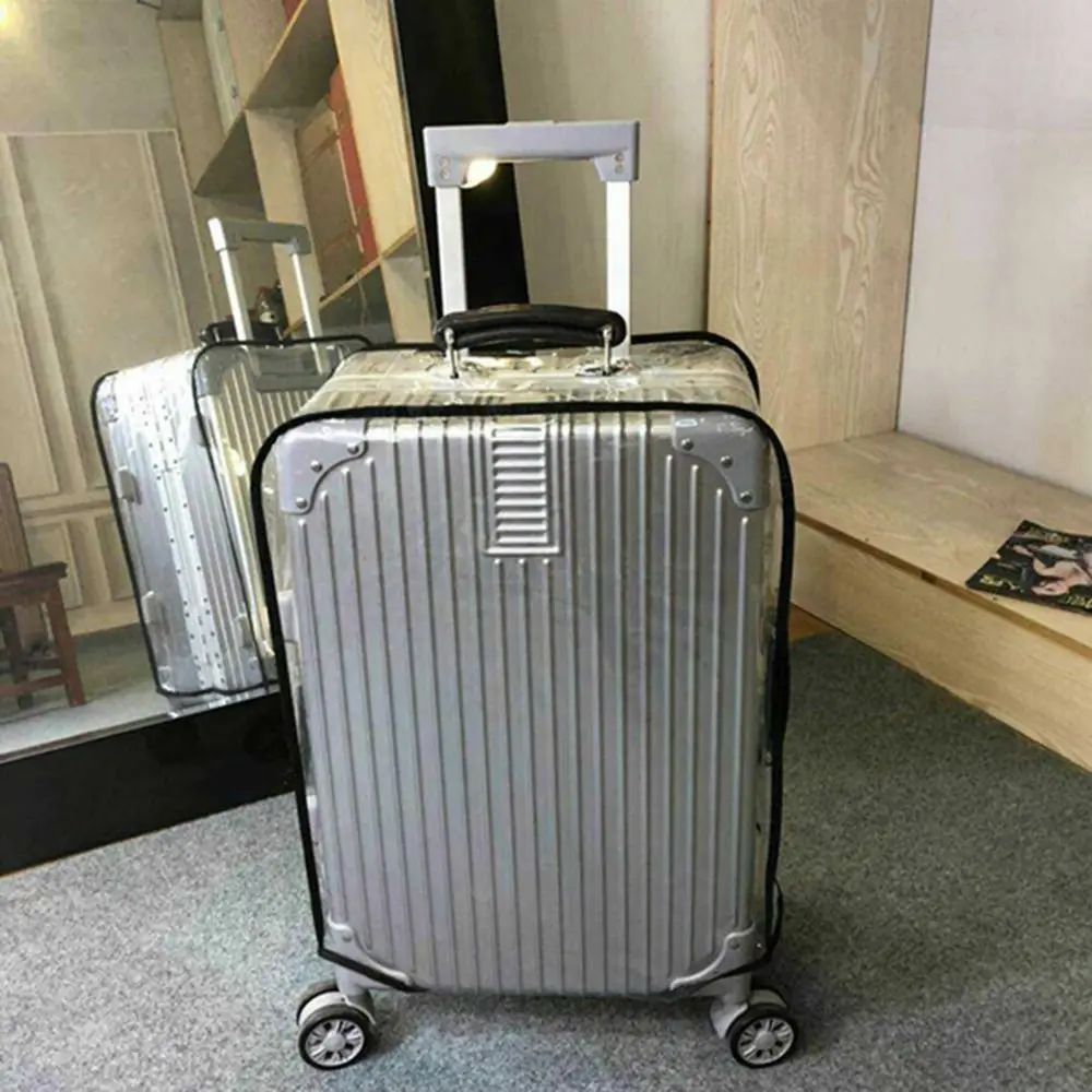 juste de bagage de voyage transparente, housses de protection étanches, housses de protection anti poussière pour valise de 16 à 30 pouces