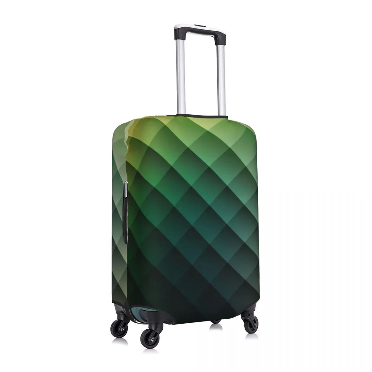 housse de valise imprimée losange, mode géométrique, motif simple, voyage de croisière, vacances, fournitures de bagages élastiques, protecteur