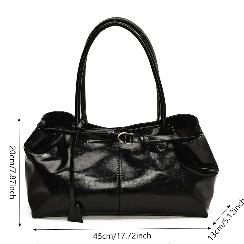 sac à main vintage pour femmes, grande capacité, sac de transport sous les bras, mode femme décontracté, fourre tout à bandoulière unique, nouvelle collection 2025