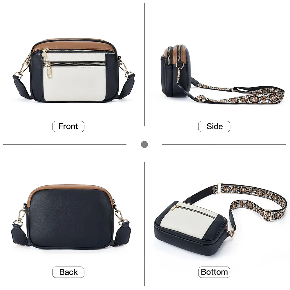 sacs à bandoulière pour femmes élégants avec sangle réglable sacs de luxe sac à main de créateurs élégant sac à bandoulière à large sangle
