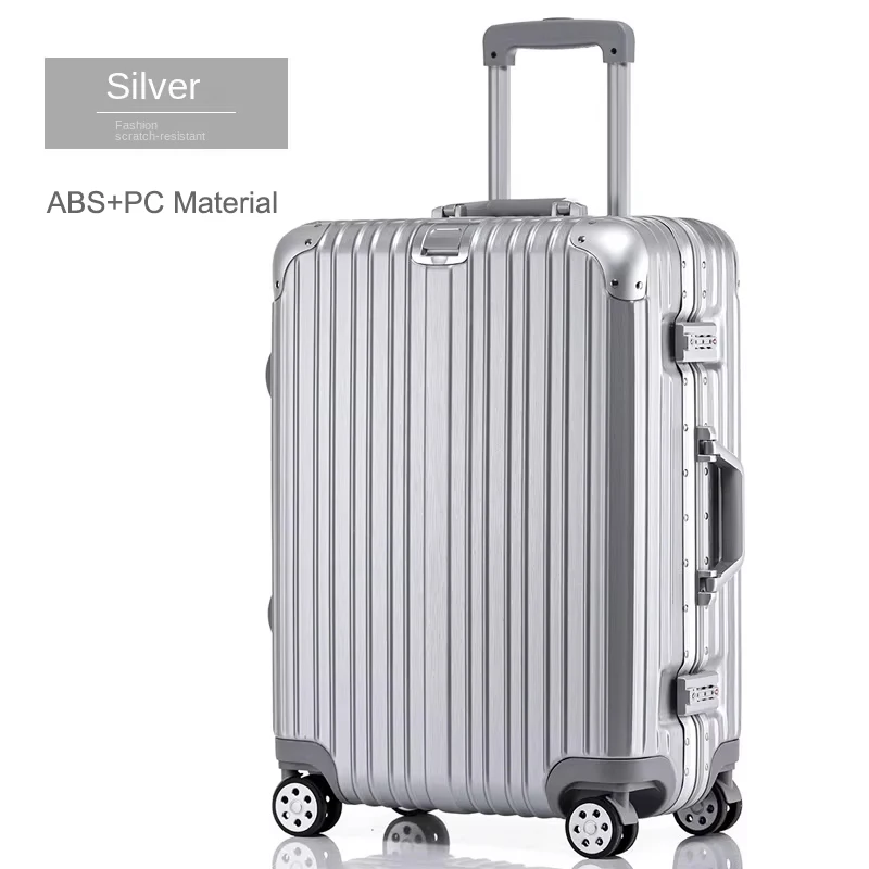 20/24/29 pouces nouvelle valise cadre en aluminium bagage roulant valise cabine à main matériel pc valise de v